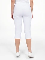 Narrow fitted pull-on capri
