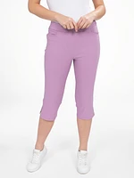 Narrow fitted pull-on capri