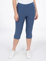 Narrow fitted pull-on capri