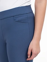 Narrow fitted pull-on capri