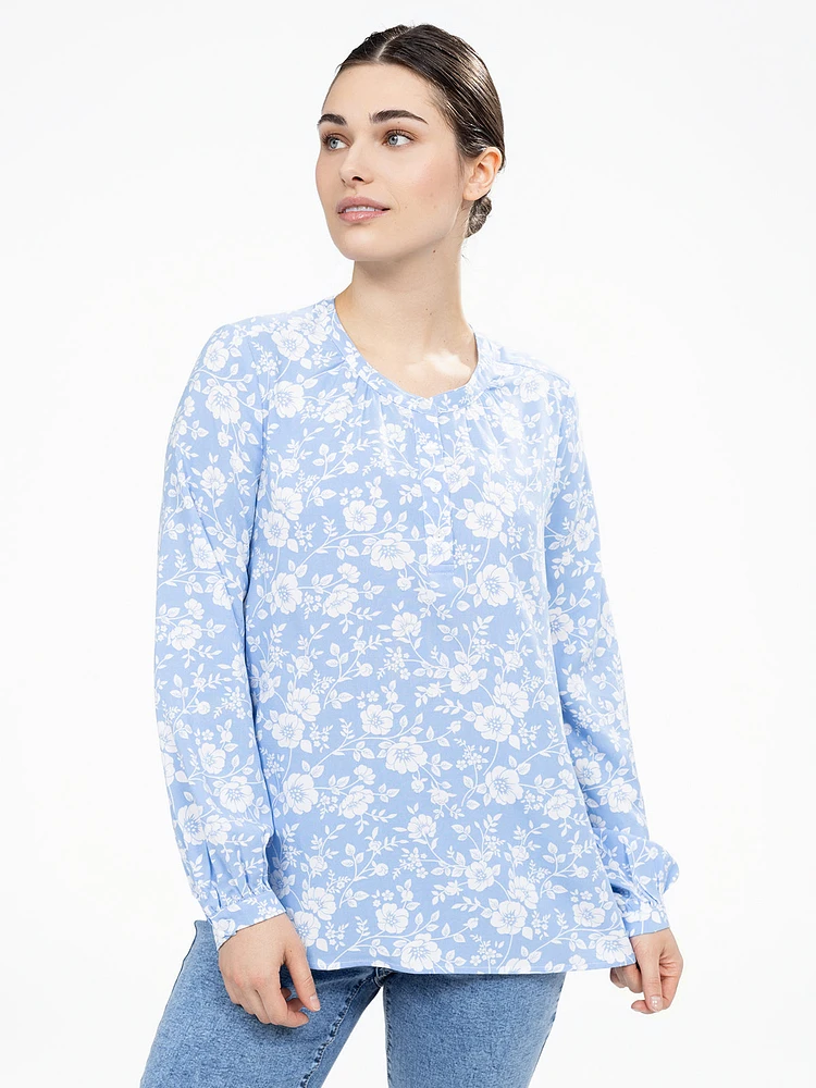 Blouse semi-ajustée à manches longues