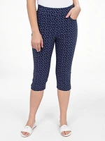 Capri skinny ajusté à enfiler