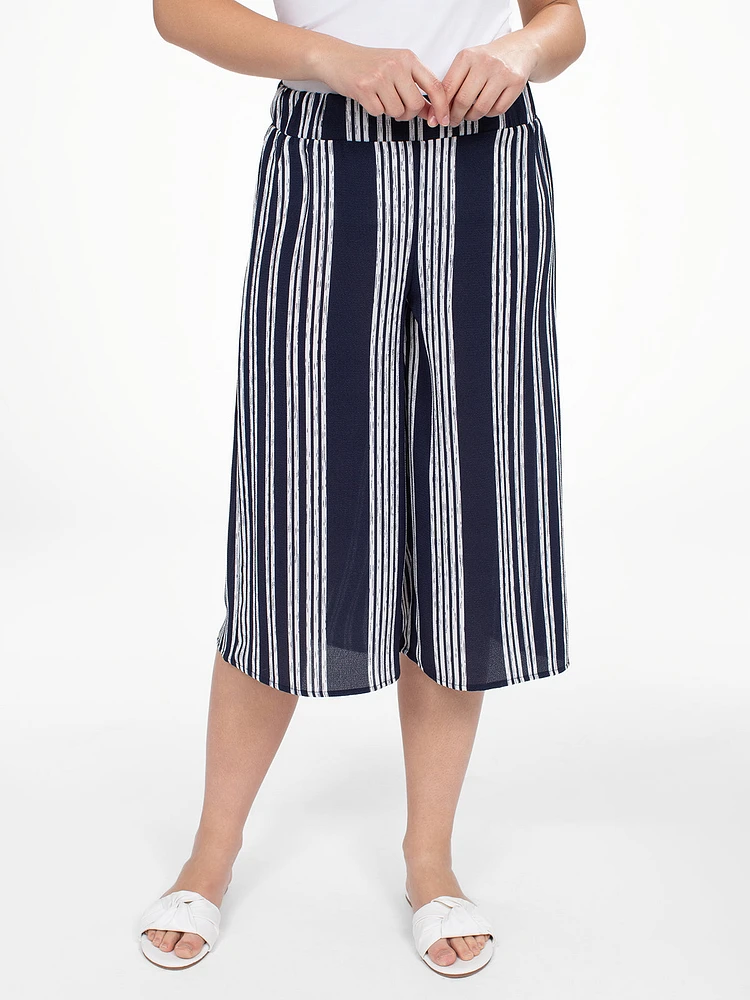 Pantalon gaucho évasé à enfiler
