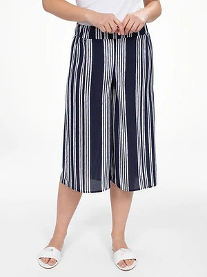Pantalon gaucho évasé à enfiler