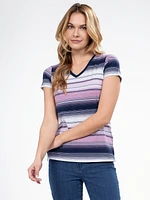 Short-sleeve semi-fitted t-shirt