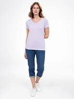 Short-sleeve semi-fitted t-shirt