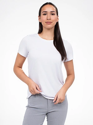T-shirt semi-ajusté à manches courtes