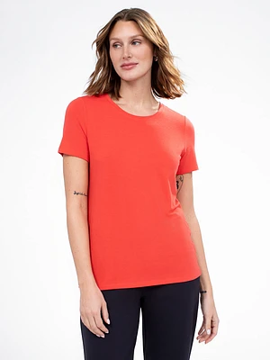 T-shirt semi-ajusté à manches courtes