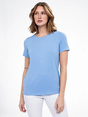 Short-sleeve semi-fitted t-shirt