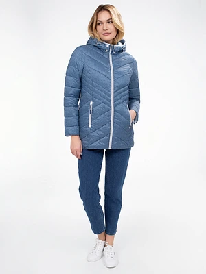 Manteau court semi-ajusté
