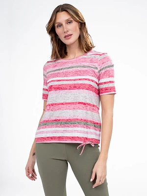 T-shirt semi-ajusté à manches courtes