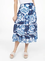 Mid-calf flared skirt