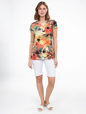 T-shirt semi-ajusté à manches courtes