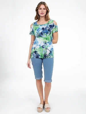 Short-sleeve semi-fitted t-shirt