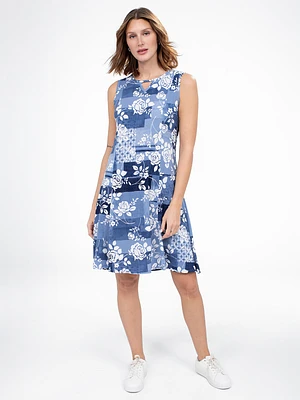 A line midi knit dress
