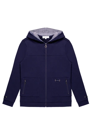 Veste semi-ajustée en tricot à manches longues