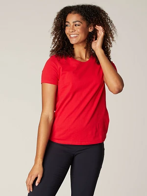 T-shirt semi-ajusté à manches courtes