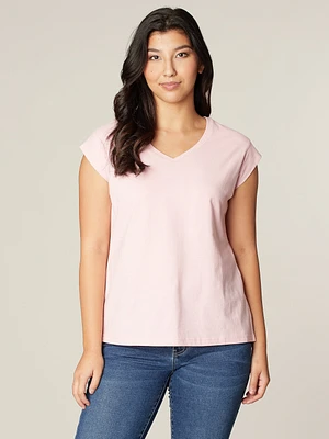 T-shirt semi-ajusté à manches courtes