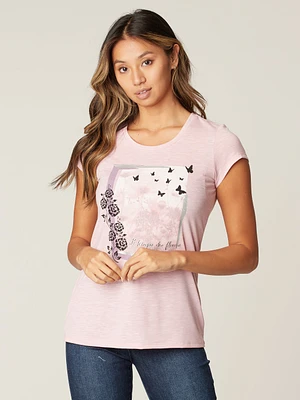 T-shirt semi-ajusté à manches courtes