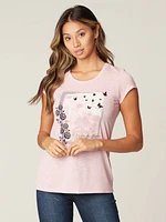 T-shirt semi-ajusté à manches courtes