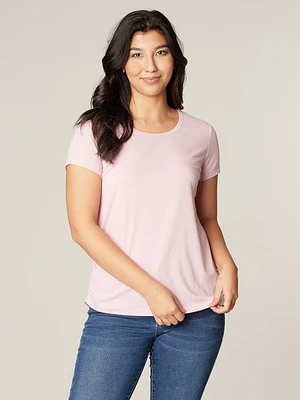 T-shirt avec détails plissés