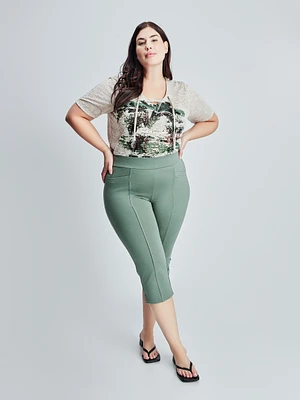 Capri skinny ajusté en tricot à enfiler