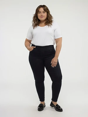 Jean skinny ajusté à enfiler