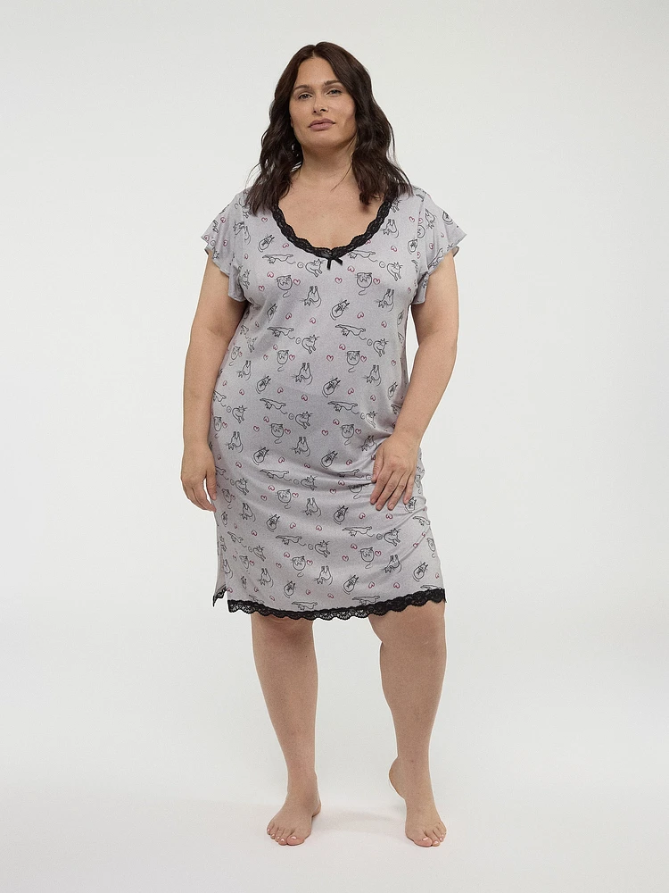 Straight nightgown