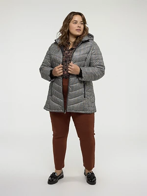 Manteau mi-cuisse semi-ajusté