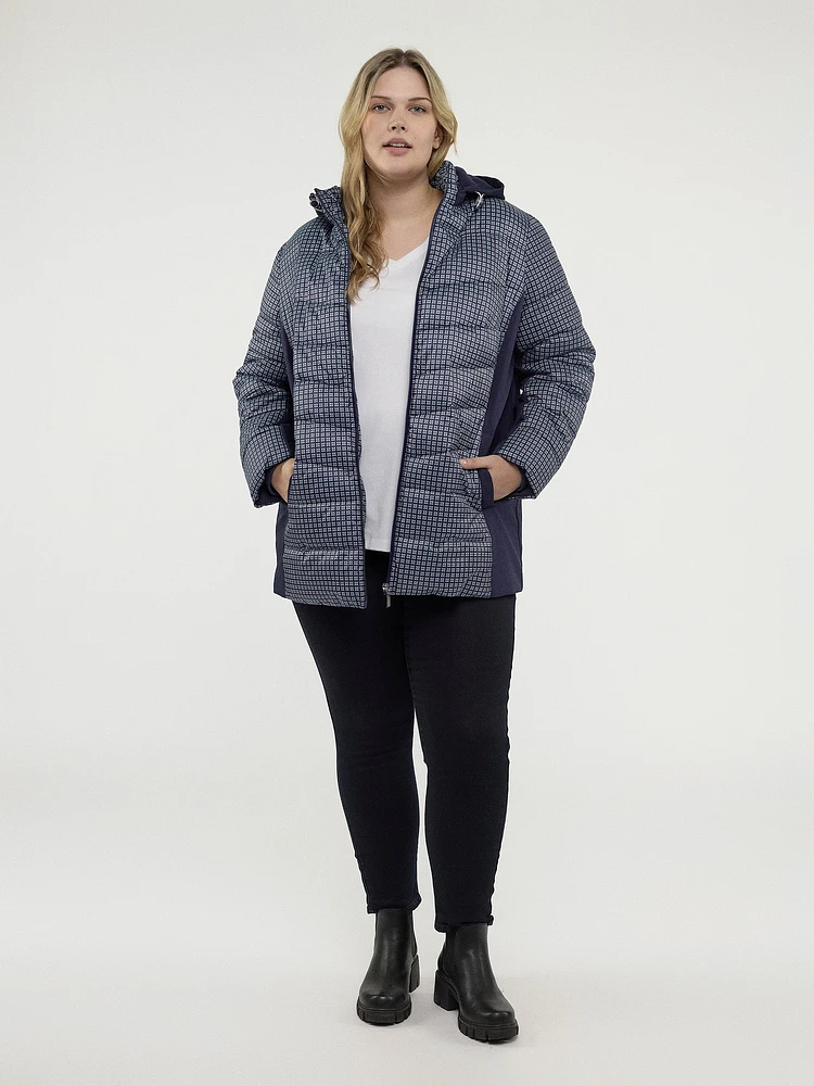 Manteau coquille mi-cuisse semi-ajusté