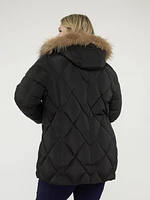 Manteau mi-cuisse semi-ajusté