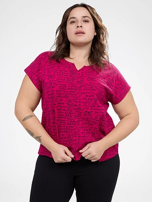 T-shirt semi-ajusté à manches courtes