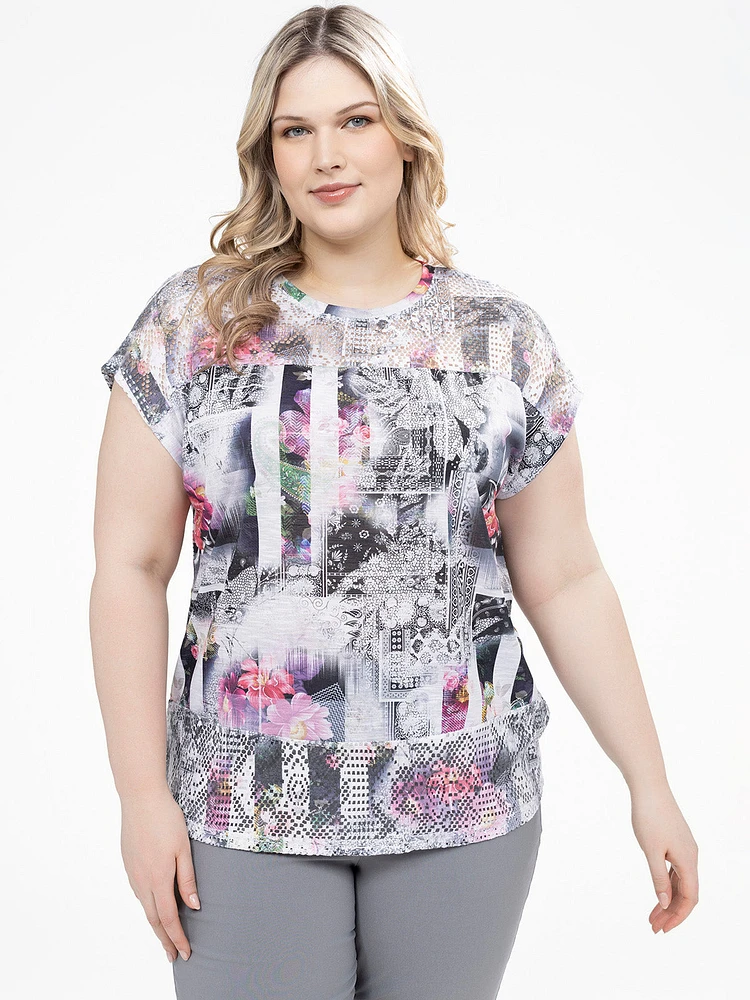 T-shirt ample à manches courtes