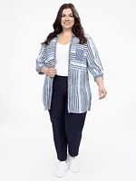 Pantalon habillé droit semi-ajusté à enfiler - Petite