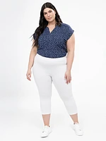 Capri skinny ajusté en tricot à enfiler