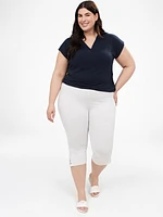 Capri skinny ajusté en tricot à enfiler