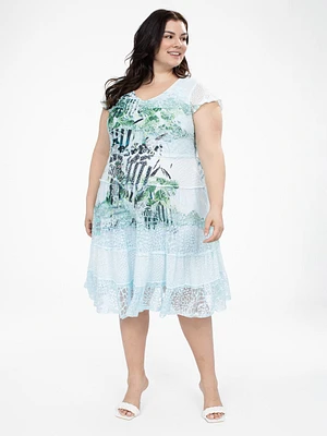 A line midi knit dress