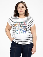 T-shirt ample à manches courtes