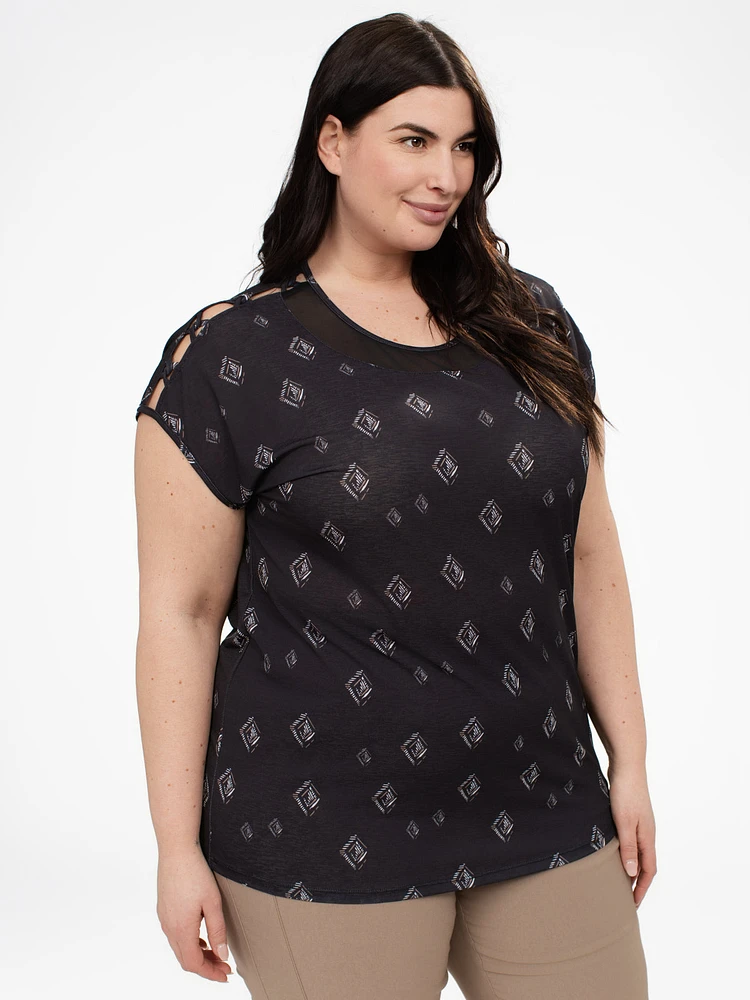 T-shirt ample à manches courtes