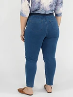 Skinny fitted pull-on jean