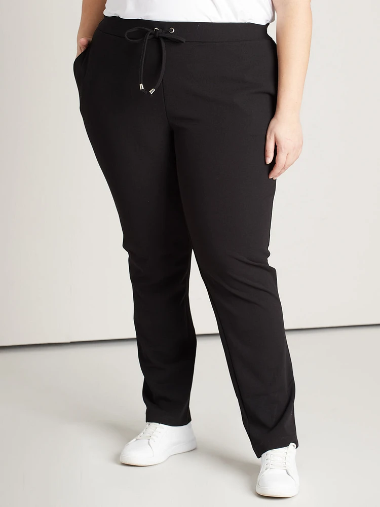 Straight casual pull-on pant