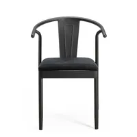 Nicoletta Silla con Brazos - Negro