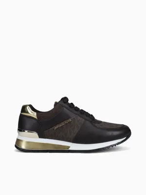 Allie Wrap Trainer Brown Leather