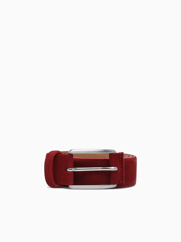 U Belt U35k5e dk.red suede