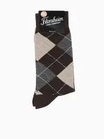 Argyle Brown Cotton Nylon