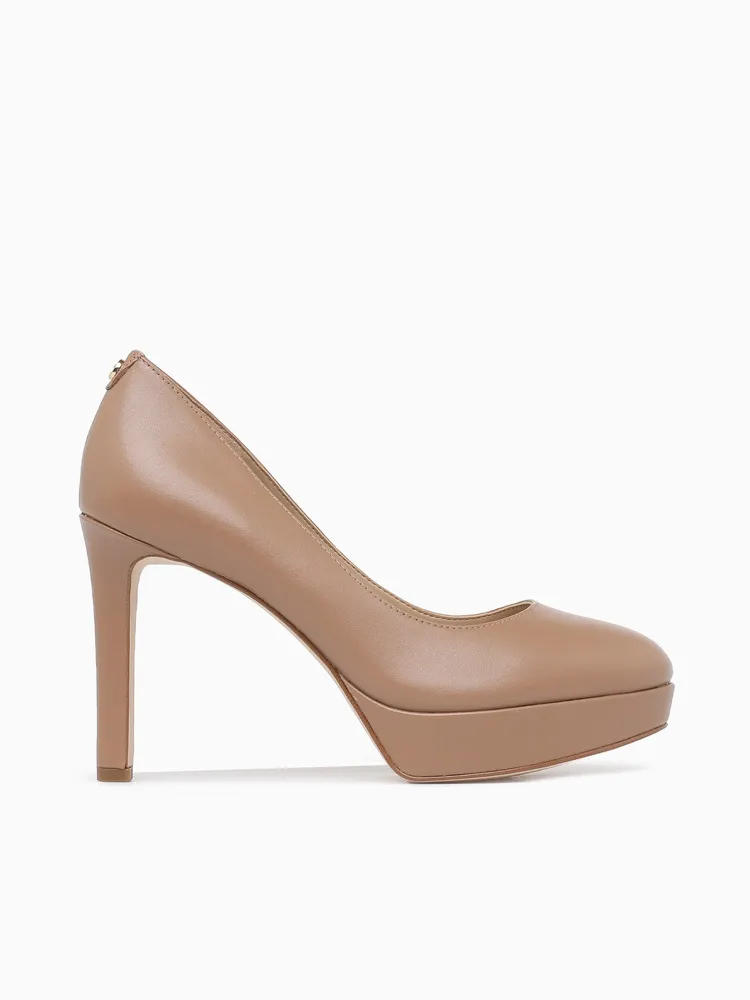 Chantal Platform Pump Cashew Leather