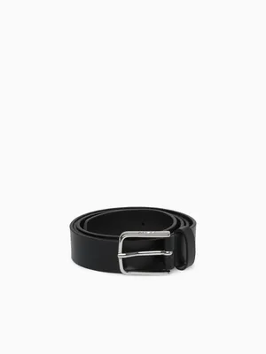 U Belt U35k5d black vegetable leahter