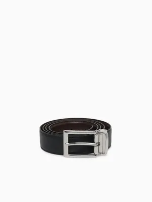 U Belt U36k5d black Dk.coffee print napp