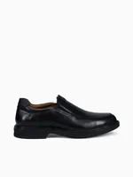 Norwalk Moc Toe Slip On Black Leather