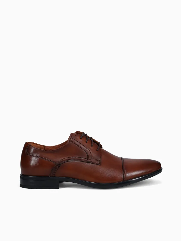 Zaffiro Cap Toe Oxford Cognac Leather